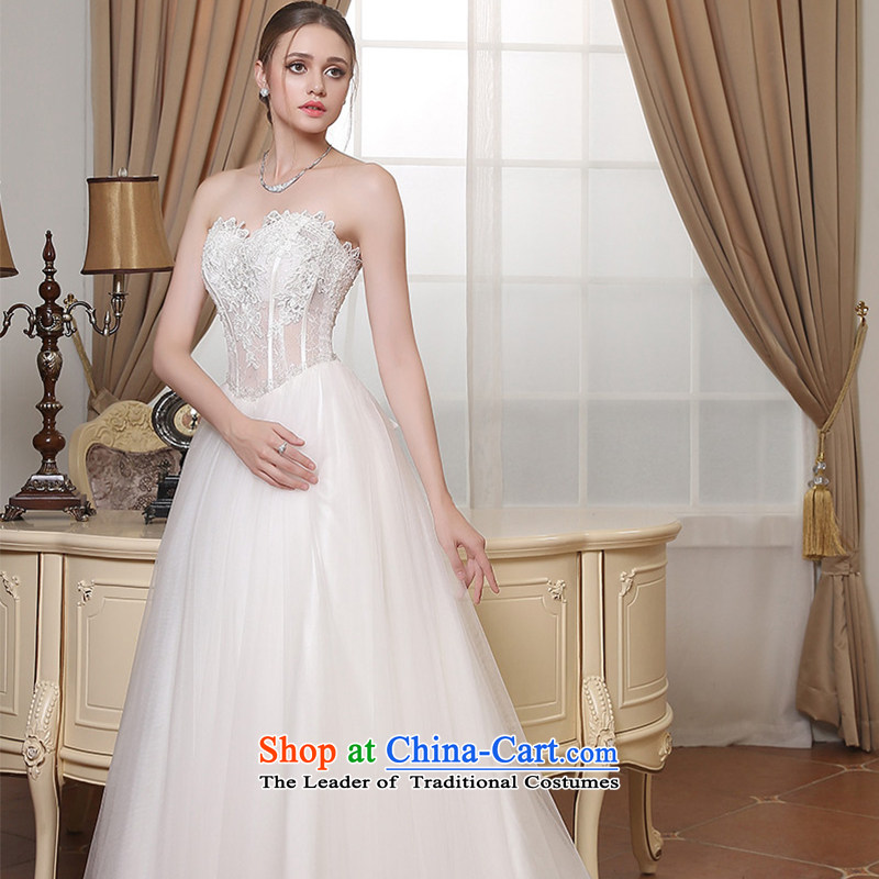 Custom Wedding 2015 dressilyme autumn and winter new lace anointed chest fish bone and three-dimensional version A small trailing straps, bridal wedding dress ivory - no spot XXXL,DRESSILY OCCASIONS ME WEAR ON-LINE,,, shopping on the Internet