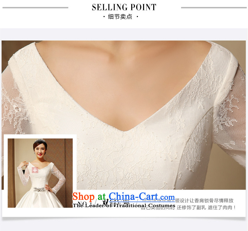 Tslyzm bride long-sleeved wedding dresses large tail of a wedding dress shoulder field Deluxe Terrace back damask satin lace water drilling Foutune of thin white L pictures graphics, prices, brand platters! The elections are supplied in the national character of distribution, so action, buy now enjoy more preferential! As soon as possible.