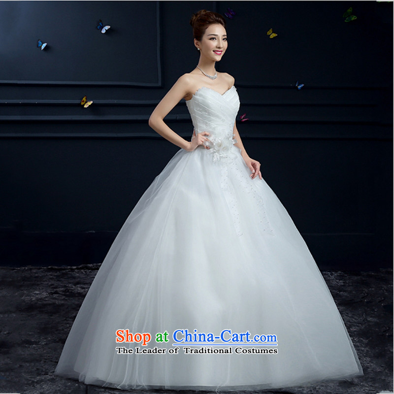 Yong-yeon and wedding dresses 2015 autumn and winter new stylish align to larger marriages lace custom wiping the chest straps wedding White M, Yong-yeon and shopping on the Internet has been pressed.