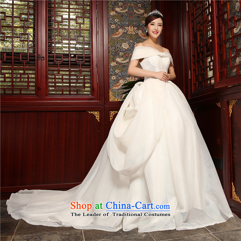 The word tslyzm shoulder wedding dress large tail 2015 new marriages of autumn and winter palace wind straps retro White M picture, prices, brand platters! The elections are supplied in the national character of distribution, so action, buy now enjoy more preferential! As soon as possible.