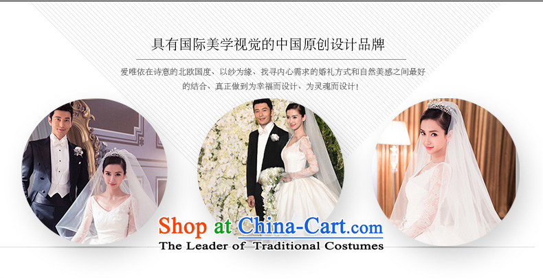 Star wedding dresses 2015 new autumn and winter Korean baby with tail bride wedding V-Neck long-sleeved white 1.5m tail female XL Photo, prices, brand platters! The elections are supplied in the national character of distribution, so action, buy now enjoy more preferential! As soon as possible.