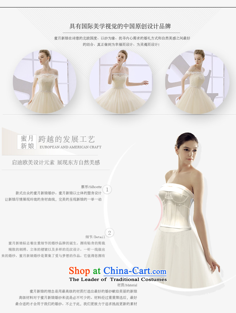Wedding dress 2015 winter new strap to align the word anointed chest marriages shoulder Sau San video thin champagne color champagne color S picture, prices, brand platters! The elections are supplied in the national character of distribution, so action, buy now enjoy more preferential! As soon as possible.