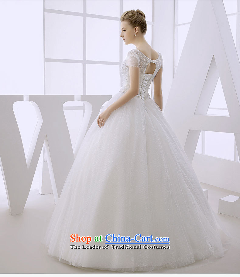 Wedding dress 2015 winter new bride shoulders package to align the Deep v-neck lace pregnant women for larger Sau San Video white L thin pictures, prices, brand platters! The elections are supplied in the national character of distribution, so action, buy now enjoy more preferential! As soon as possible.