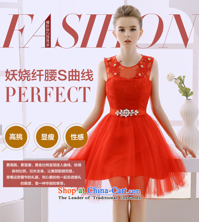 2015 WINTER new evening dresses dresses small red dress short skirt bridesmaid service, princess skirt white L picture, prices, brand platters! The elections are supplied in the national character of distribution, so action, buy now enjoy more preferential! As soon as possible.