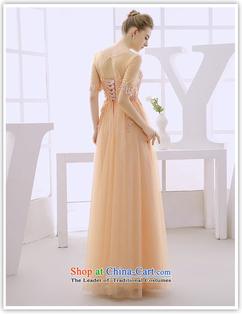 2015 WINTER new wedding dresses long red dress long skirt the Gala Evenings marriages cuff bows services Light Yellow XL Photo, prices, brand platters! The elections are supplied in the national character of distribution, so action, buy now enjoy more preferential! As soon as possible.