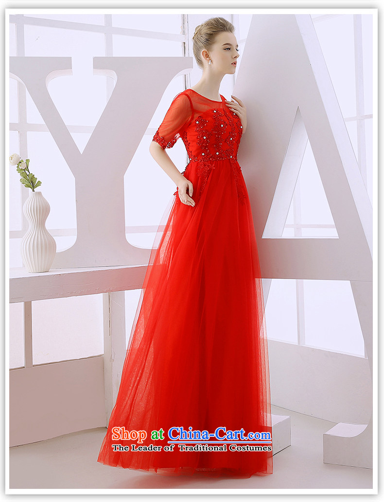 2015 WINTER new wedding dresses long red dress long skirt the Gala Evenings marriages cuff bows services Light Yellow XL Photo, prices, brand platters! The elections are supplied in the national character of distribution, so action, buy now enjoy more preferential! As soon as possible.