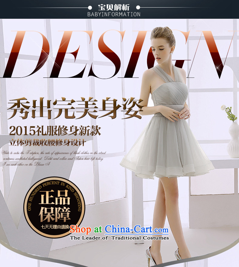 2015 WINTER new bride evening dress small dress short skirt princess skirt sister skirt gathering short) bridesmaid services gray photo, the price and the XL brand platters! The elections are supplied in the national character of distribution, so action, buy now enjoy more preferential! As soon as possible.