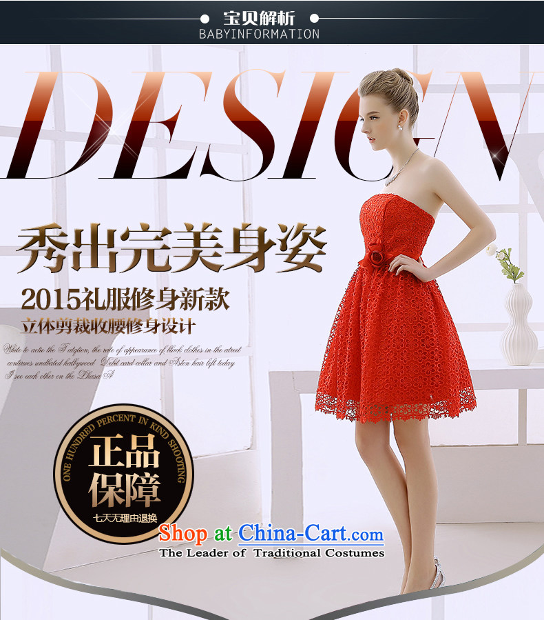 2015 WINTER new evening dresses and chest small dresses red bridesmaid service, princess wedding dresses red L picture, prices, brand platters! The elections are supplied in the national character of distribution, so action, buy now enjoy more preferential! As soon as possible.