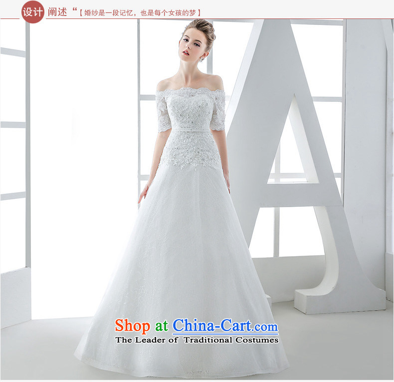 Wedding dress 2015 winter new word for word shoulder and chest straps to Sau San video thin stylish huns white L pictures, prices, brand platters! The elections are supplied in the national character of distribution, so action, buy now enjoy more preferential! As soon as possible.