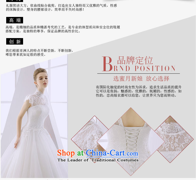 Wedding dress 2015 winter bride high collar collar with lace cuff bon bon skirt to align the strap out of white L pregnant women picture, prices, brand platters! The elections are supplied in the national character of distribution, so action, buy now enjoy more preferential! As soon as possible.