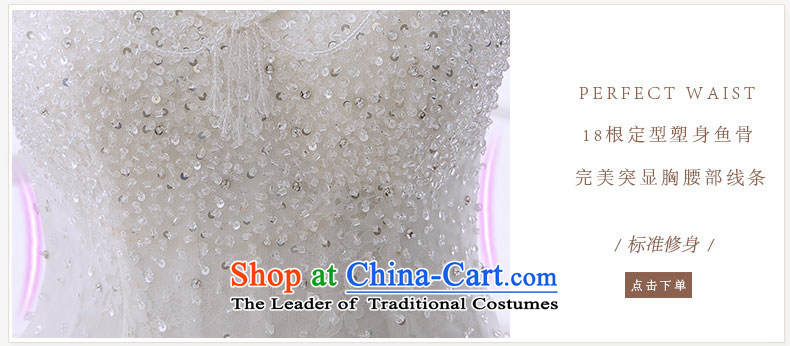 Wedding dress the Word 2015 winter bride shoulder Deep v-neck back video upscale European and American Sau San thin huns palace white L picture, prices, brand platters! The elections are supplied in the national character of distribution, so action, buy now enjoy more preferential! As soon as possible.