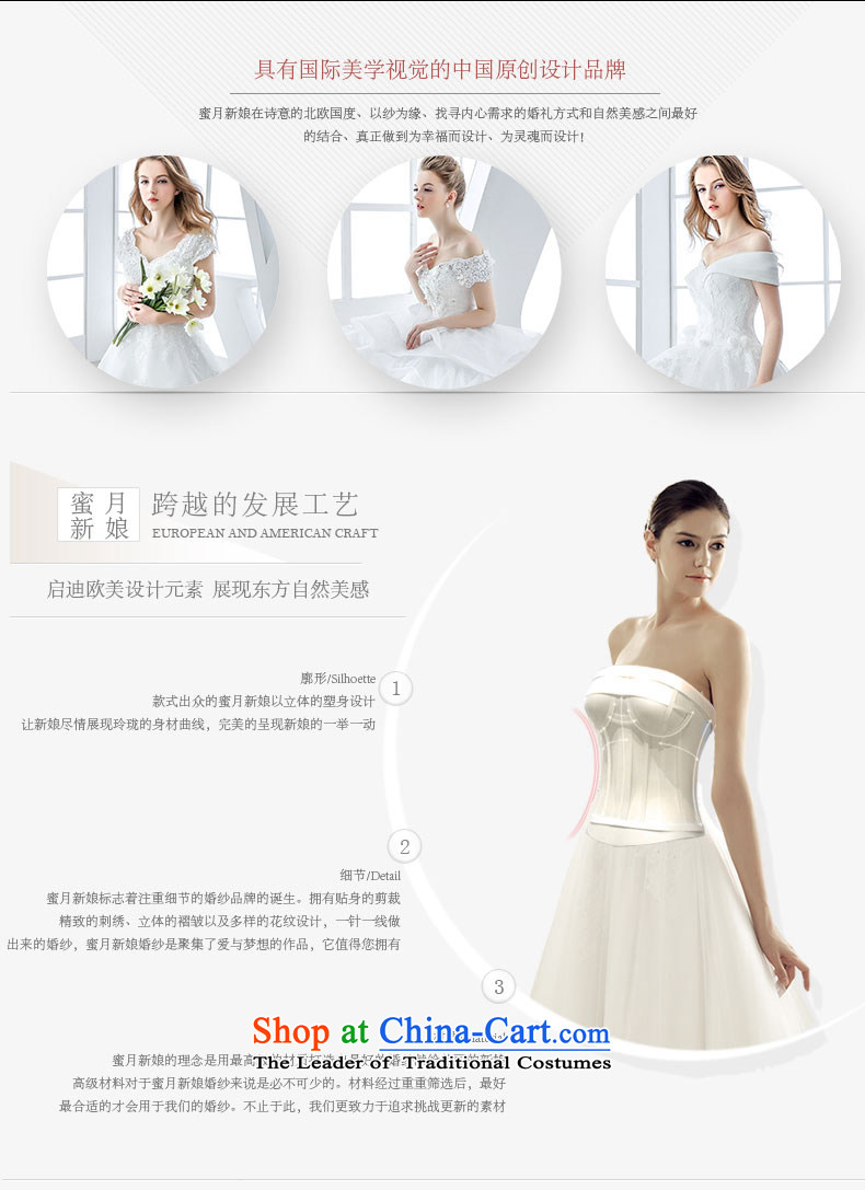 Wedding dress the Word 2015 winter bride shoulder Deep v-neck back video upscale European and American Sau San thin huns palace white L picture, prices, brand platters! The elections are supplied in the national character of distribution, so action, buy now enjoy more preferential! As soon as possible.