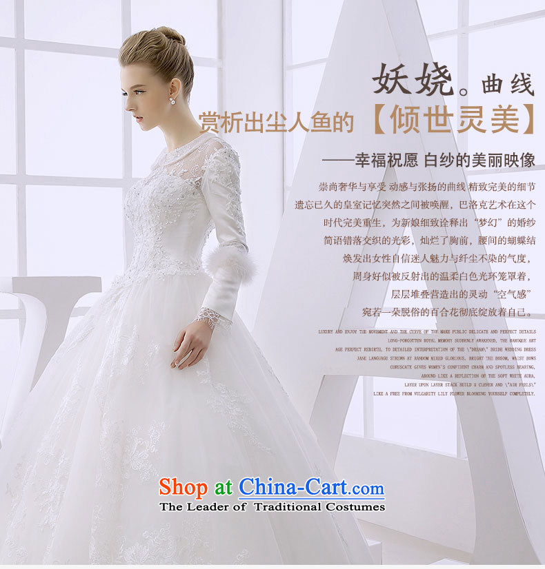 Wedding dress winter 2015 winter bride long-sleeved straps to align the princess bon bon skirt made out of white S white picture, prices, brand platters! The elections are supplied in the national character of distribution, so action, buy now enjoy more preferential! As soon as possible.