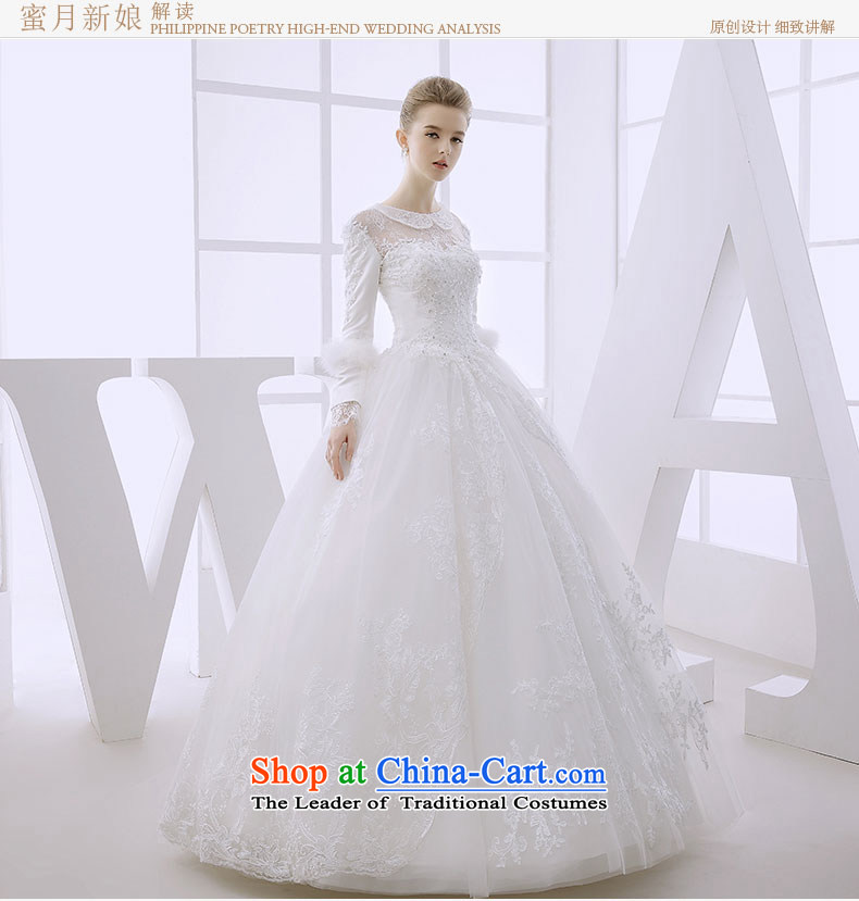 Wedding dress winter 2015 winter bride long-sleeved straps to align the princess bon bon skirt made out of white S white picture, prices, brand platters! The elections are supplied in the national character of distribution, so action, buy now enjoy more preferential! As soon as possible.