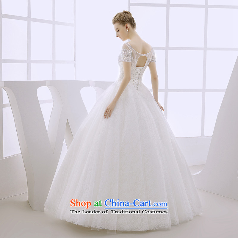 Wedding dress 2015 autumn and winter marriages dual shoulder bags shoulder minimalist Sau San video to bind thin snap out with white yarn , L honeymoon bride shopping on the Internet has been pressed.