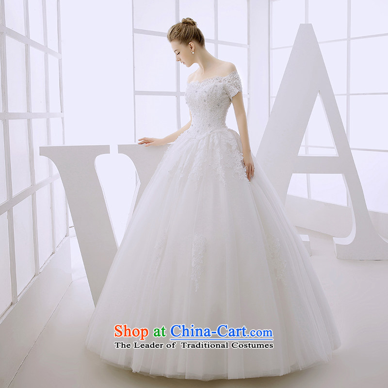 Wedding dress 2015 winter bride a field for wiping the chest-Sau San graphics with Europe and the United States conforms to the thin white huns White M honeymoon bride shopping on the Internet has been pressed.