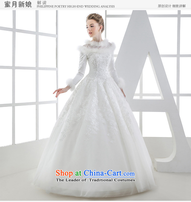 Wedding dress winter 2015 winter bride long-sleeved straps to align the tailor-made video thin princess out of white S picture, prices, brand platters! The elections are supplied in the national character of distribution, so action, buy now enjoy more preferential! As soon as possible.