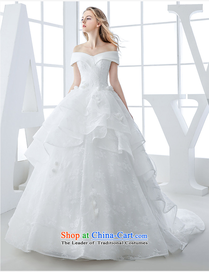Wedding dress 2015 winter new bride first field shoulder v-neck lace tail bon bon skirt to a high standard and style white 60cm and Mei Princess L picture, prices, brand platters! The elections are supplied in the national character of distribution, so action, buy now enjoy more preferential! As soon as possible.