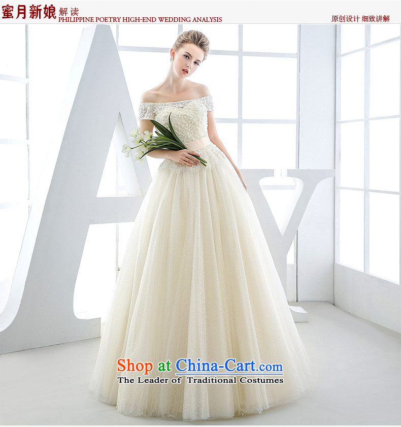 Wedding dress the Word 2015 winter bride shoulder and chest champagne color western retro irrepressible high-end high-huns champagne color XL Photo, prices, brand platters! The elections are supplied in the national character of distribution, so action, buy now enjoy more preferential! As soon as possible.