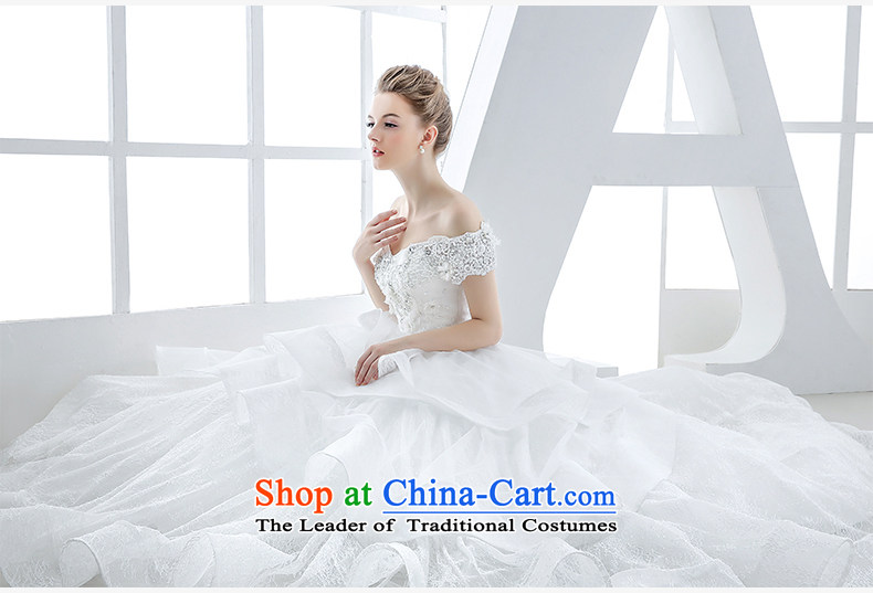 Wedding dress of autumn and winter 2015 new bride first field to align the shoulder v-neck diamond luxury big high-end up doing White XL Photo, prices, brand platters! The elections are supplied in the national character of distribution, so action, buy now enjoy more preferential! As soon as possible.