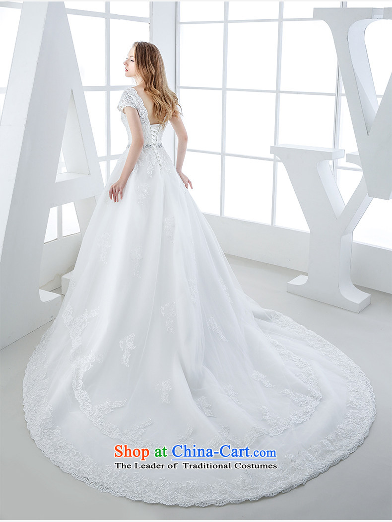 Wedding dress 2015 winter new Korean Won version tail bride video thin dark V-Neck lace pregnant women and 1 m Top Loin of tail M picture, prices, brand platters! The elections are supplied in the national character of distribution, so action, buy now enjoy more preferential! As soon as possible.