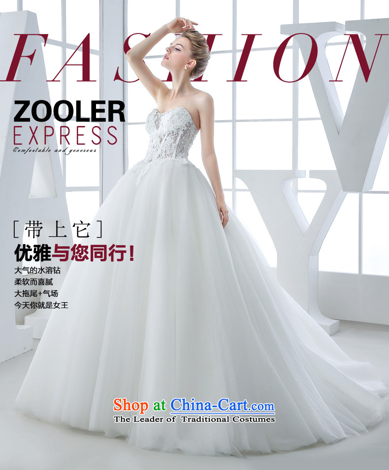 Wedding dress 2015 winter new bride wiping the chest straps trailing Korean-style palace western graphics thin white high-end white 50cm and tail XL Photo, prices, brand platters! The elections are supplied in the national character of distribution, so action, buy now enjoy more preferential! As soon as possible.