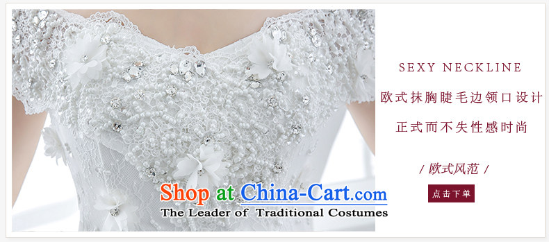 Wedding dress 2015 winter new bride wiping the chest straps trailing Korean-style palace western graphics thin white high-end white 50cm and tail XL Photo, prices, brand platters! The elections are supplied in the national character of distribution, so action, buy now enjoy more preferential! As soon as possible.