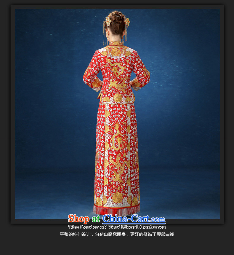 2015 WINTER New Sau Wo service long-sleeved Sau San marriages Chinese cheongsam dress longfeng use female RED M picture, prices, brand platters! The elections are supplied in the national character of distribution, so action, buy now enjoy more preferential! As soon as possible.
