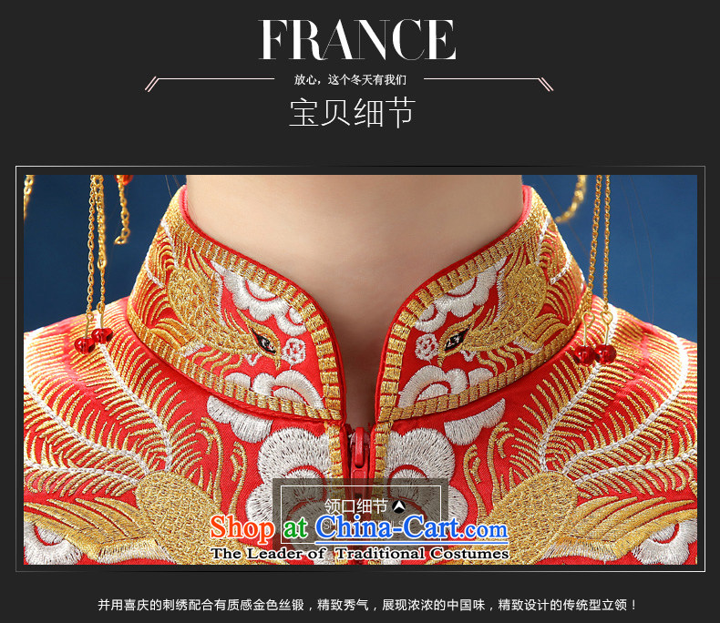 2015 WINTER New Sau Wo service long-sleeved Sau San marriages Chinese cheongsam dress longfeng use female RED M picture, prices, brand platters! The elections are supplied in the national character of distribution, so action, buy now enjoy more preferential! As soon as possible.