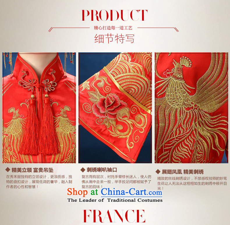 2015 WINTER New Sau Wo Service Bridal Chinese wedding gown marriage costume large long-sleeved longfeng pregnant women use red S picture, prices, brand platters! The elections are supplied in the national character of distribution, so action, buy now enjoy more preferential! As soon as possible.