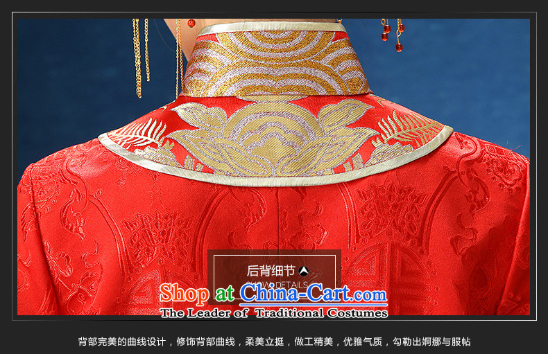 2015 WINTER new red-soo kimono qipao Sau San marriages Chinese dragon use female Red Dress XXL picture, prices, brand platters! The elections are supplied in the national character of distribution, so action, buy now enjoy more preferential! As soon as possible.