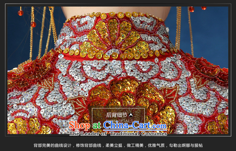 2015 WINTER New Sau Wo Service Bridal CHINESE CHEONGSAM wedding gown marriage thin-soo kimono video 