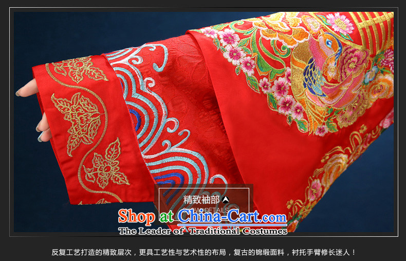 2015 WINTER new bride long-sleeved Soo kimono Chinese marriage Sau Wo Service costume pregnant women use the dragon red XXL picture, prices, brand platters! The elections are supplied in the national character of distribution, so action, buy now enjoy more preferential! As soon as possible.