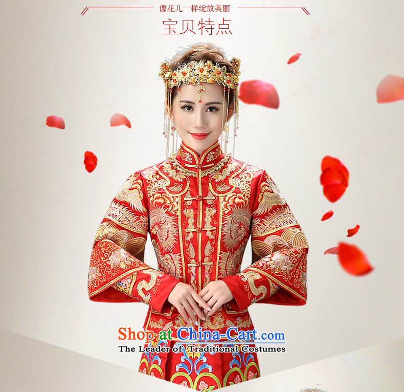 2015 WINTER New Sau Wo Service Bridal Chinese dragon use red brides married long-sleeved Soo kimono red XXL picture, prices, brand platters! The elections are supplied in the national character of distribution, so action, buy now enjoy more preferential! As soon as possible.