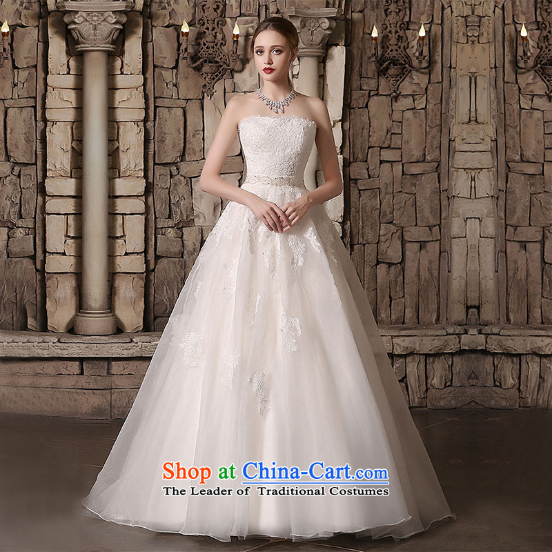 Custom Wedding 2015 dressilyme autumn and winter new anointed chest lace zipper, small trailing princess bon bon skirt bride wedding dress ivory - no spot?XXSTOXL_
