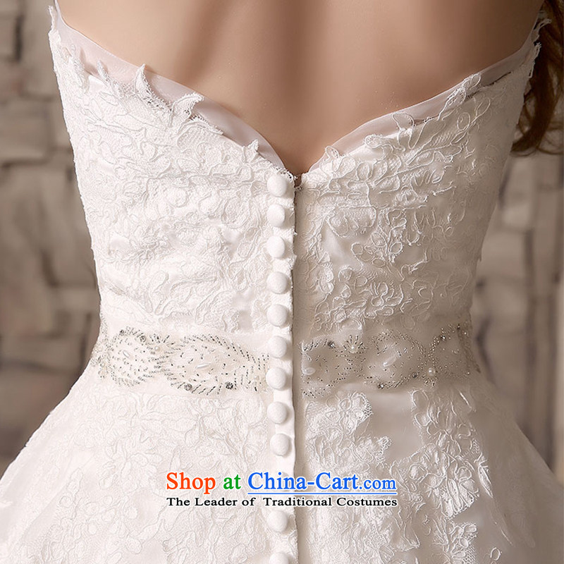 Custom Wedding 2015 dressilyme autumn and winter new anointed chest lace zipper, small trailing princess bon bon skirt bride wedding dress ivory - no spot XXS,DRESSILY OCCASIONS ME WEAR ON-LINE,,, shopping on the Internet
