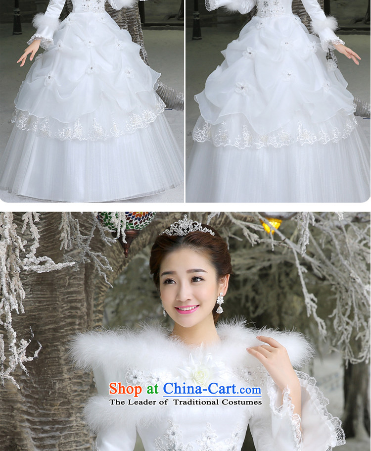 The privilege of serving-leung wedding dresses new Word 2015 winter shoulder bride wedding dress to align the large numbers of female long-sleeved winter, wedding photo L, prices, brand platters! The elections are supplied in the national character of distribution, so action, buy now enjoy more preferential! As soon as possible.