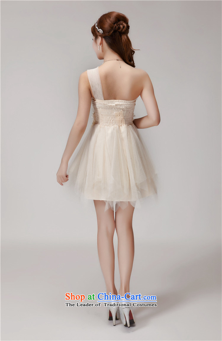 The Korean version of the Mui bridesmaid services mission dress evening dress sister skirts banquet short of small dress apricot M brand, prices, picture platters! The elections are supplied in the national character of distribution, so action, buy now enjoy more preferential! As soon as possible.