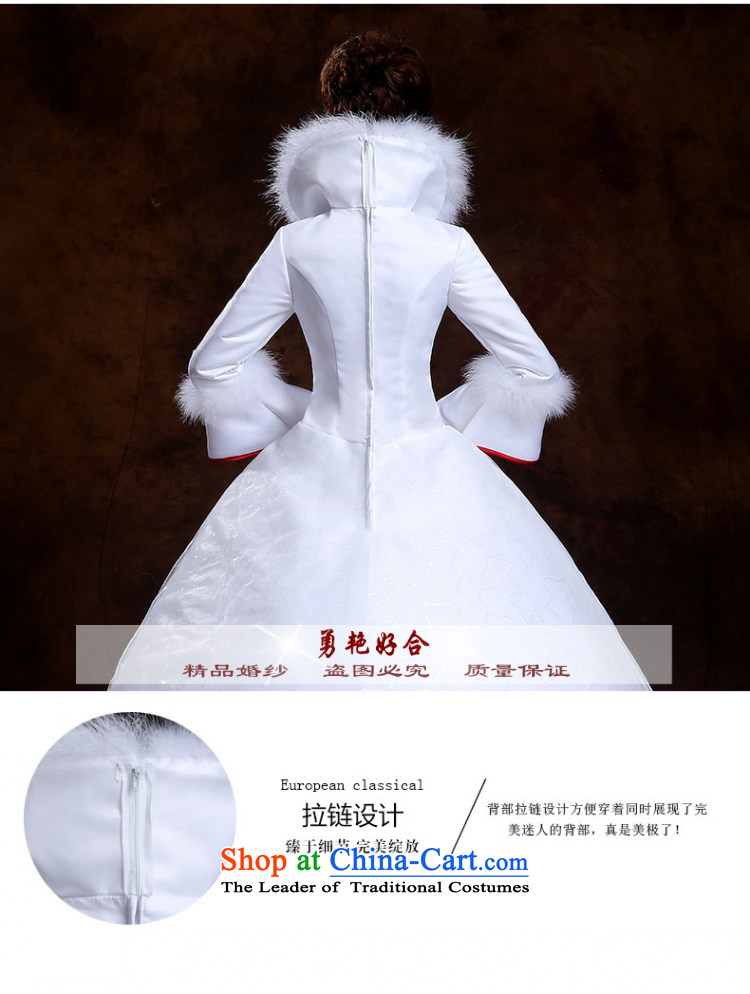 Yong-yeon and marriages wedding new 2015 autumn and winter long-sleeved thick hair collar align to the winter) Wedding yard white S picture, prices, brand platters! The elections are supplied in the national character of distribution, so action, buy now enjoy more preferential! As soon as possible.