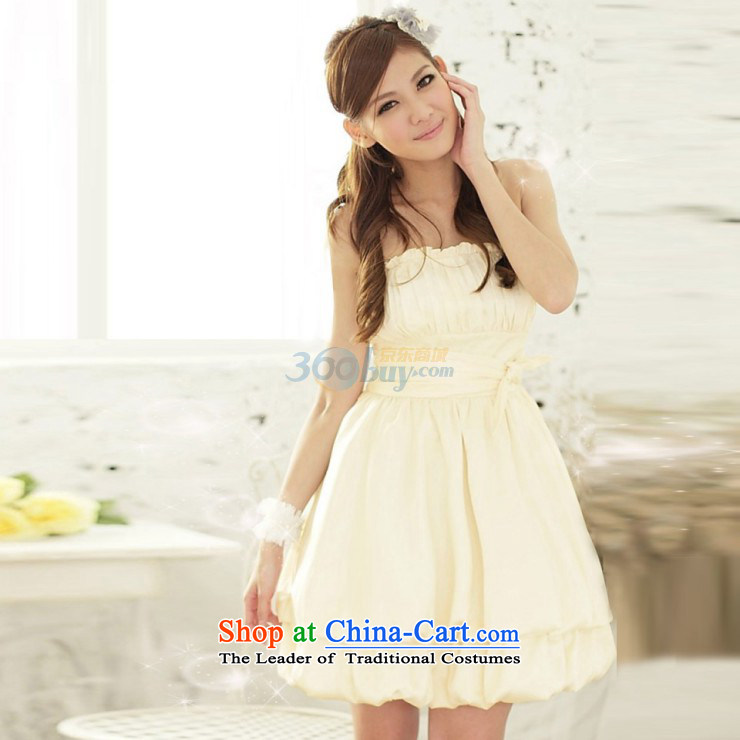 Of the 2015 Korean glued to the new women's short of marriage moderator banquet bridesmaid stylish creases breast tether Foutune of bubble small dress skirt 3634 Black XL Photo, prices, brand platters! The elections are supplied in the national character of distribution, so action, buy now enjoy more preferential! As soon as possible.