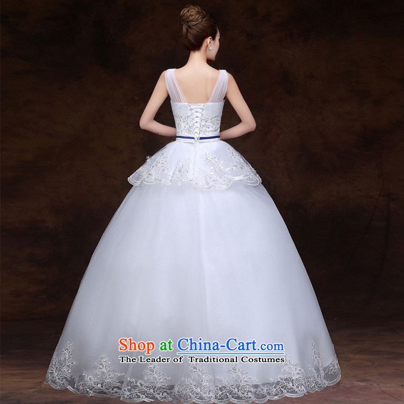 Yong-yeon and wedding dresses 2015 new 2 to align the shoulder a Korean-style field shoulder lace wedding straps large white XXL, Sau San Yim and Yong , , , shopping on the Internet