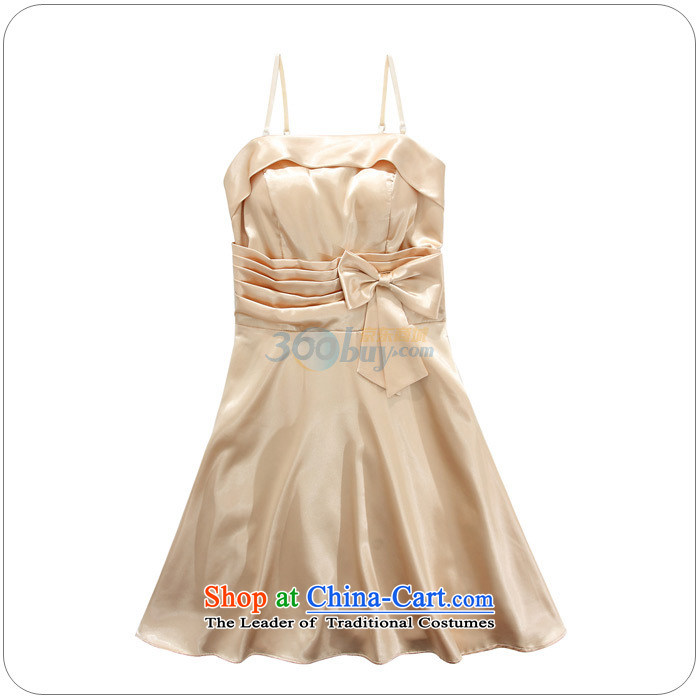 Of the Korean version of the new 2015 reft of short, under the auspices of marriage banquet bridesmaid light bow knot Victoria Foutune of gathering large lifting strap dress skirt its 3676th purple XXL picture, prices, brand platters! The elections are supplied in the national character of distribution, so action, buy now enjoy more preferential! As soon as possible.