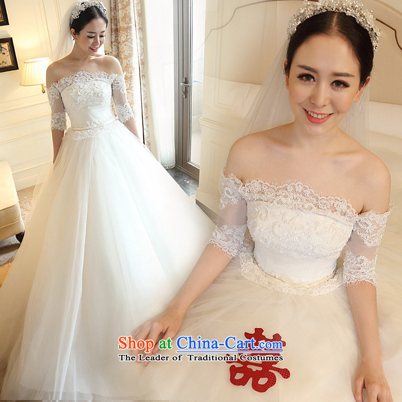 Kyrgyz-US married arts wedding dresses Summer 2015 new Korean word shoulder lace video thin marriage bride wedding white 9.78 trillion M Kyrgyz-american married arts , , , shopping on the Internet