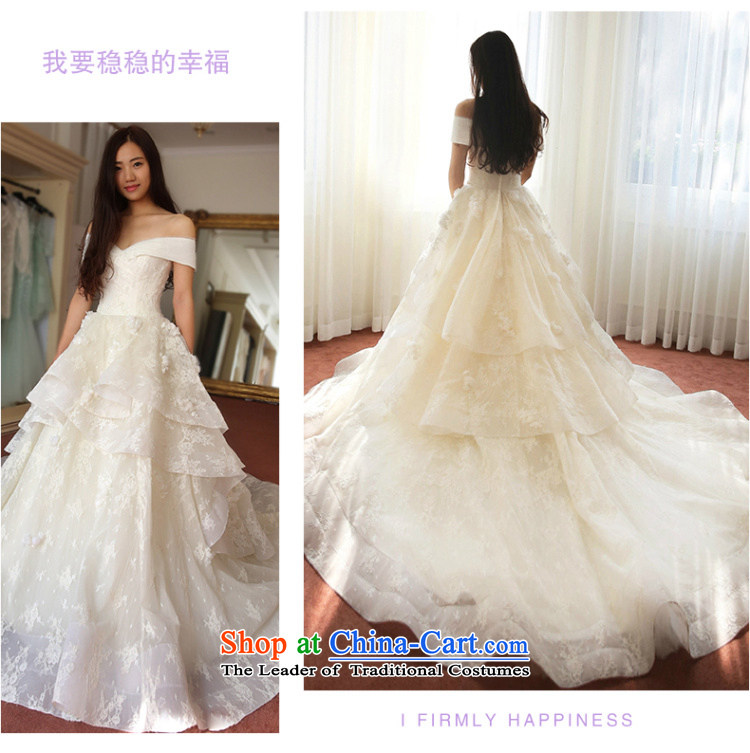 2015 Autumn and winter new stylish Western slotted shoulder wedding dresses long tail retro Palace Grand tail tail M picture, prices, brand platters! The elections are supplied in the national character of distribution, so action, buy now enjoy more preferential! As soon as possible.