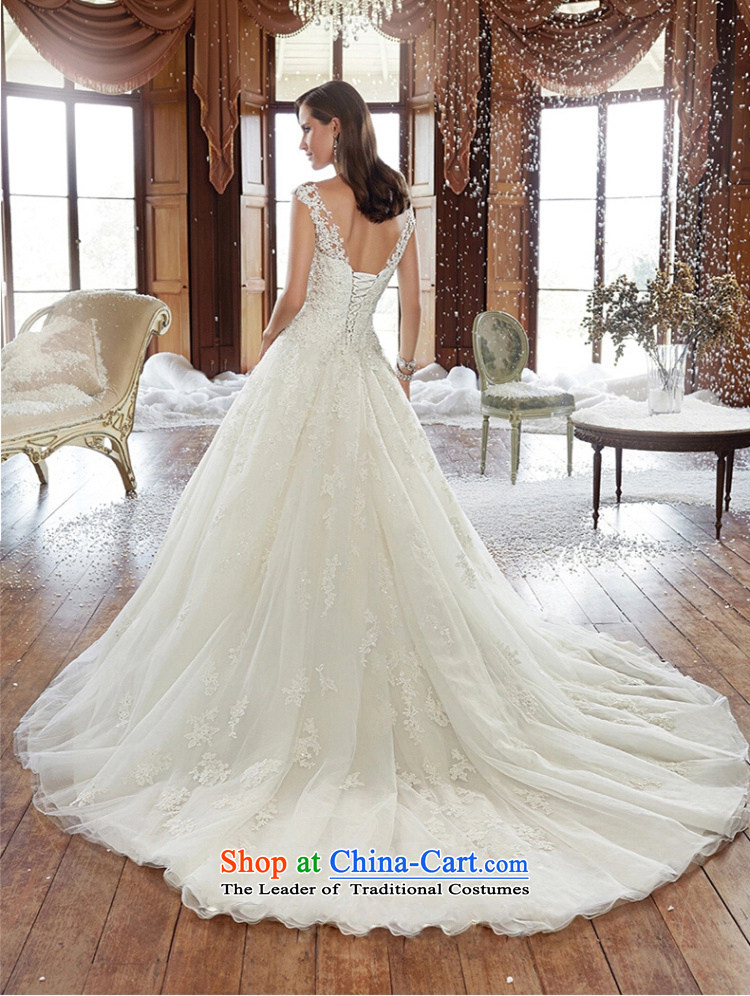 2015 new stylish Western Korean word your shoulders to shoulder wedding dress large tail winter lace large graphics thin tail of tailored picture, prices, brand platters! The elections are supplied in the national character of distribution, so action, buy now enjoy more preferential! As soon as possible.