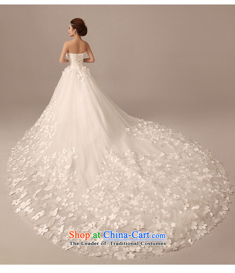2015 Autumn and winter new stylish Korean version manually flowers wedding dresses long tail large graphics thin large Sau San tail 200CM TAIL XL Photo, prices, brand platters! The elections are supplied in the national character of distribution, so action, buy now enjoy more preferential! As soon as possible.