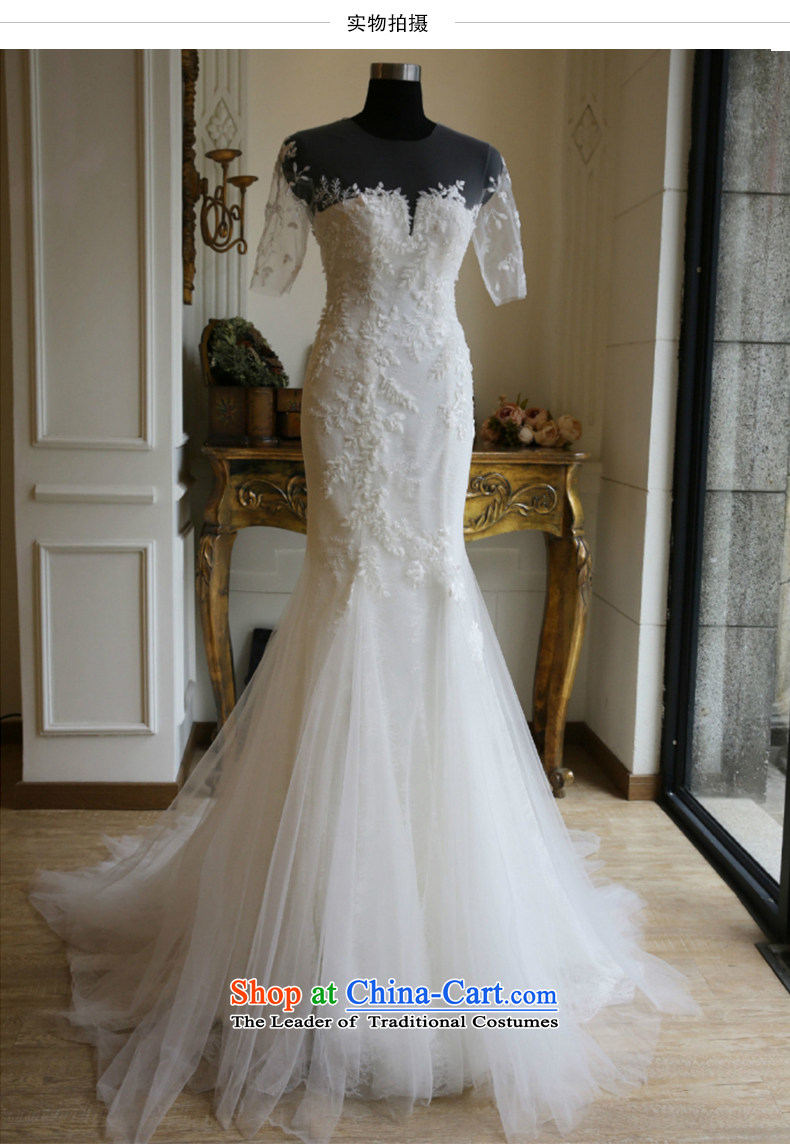 2015 Autumn and winter new word shoulder lace Sau San Video Foutune of thin, cuff crowsfoot wedding dresses small trailing custom straps) L straps, pictures, prices, brand platters! The elections are supplied in the national character of distribution, so action, buy now enjoy more preferential! As soon as possible.