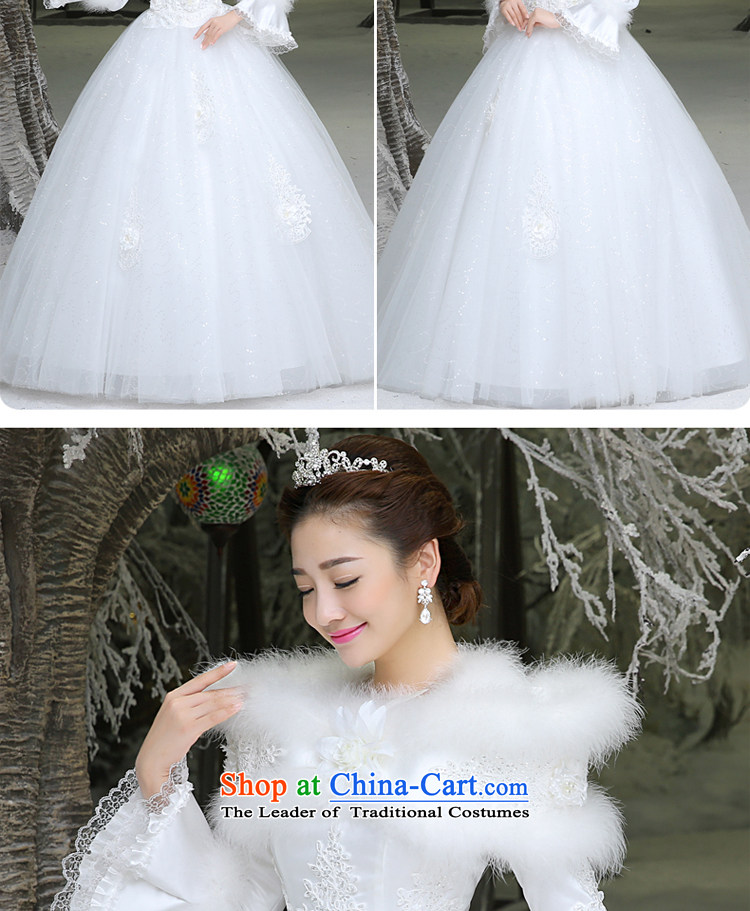 The privilege of serving-leung winter wedding dresses new bride replacing wedding dresses 2015 large long-sleeved to align a White XL Pictures field shoulder, prices, brand platters! The elections are supplied in the national character of distribution, so action, buy now enjoy more preferential! As soon as possible.