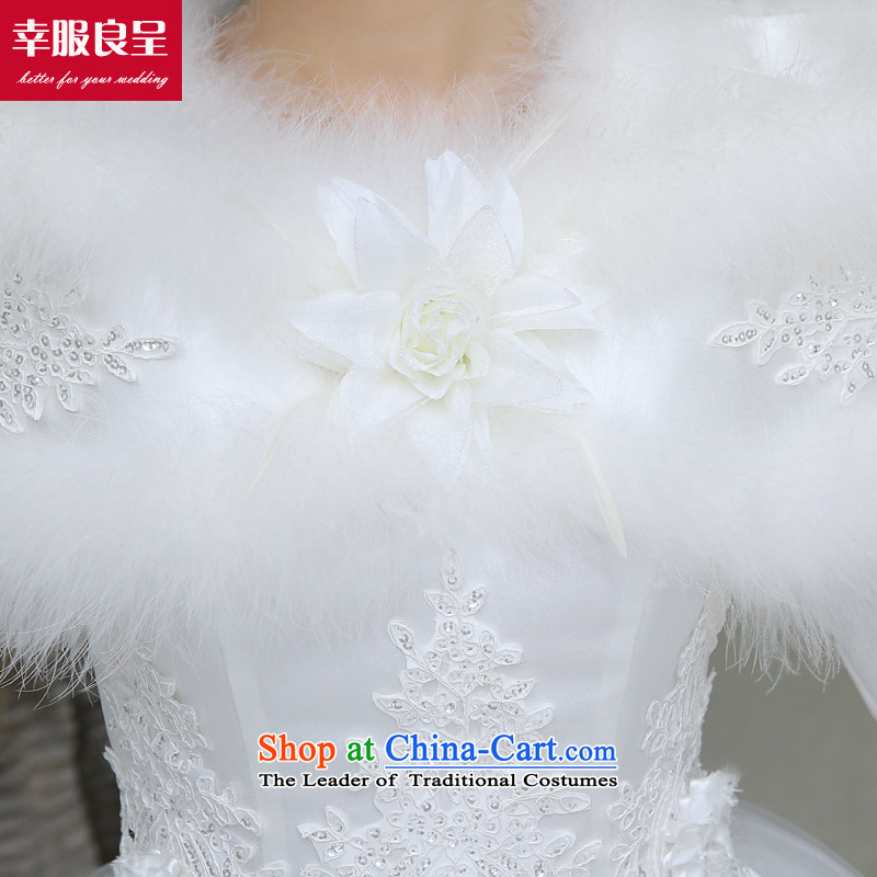 The privilege of serving-leung winter wedding dresses new bride replacing wedding dresses 2015 large long-sleeved to align a White XL, honor the shoulder field services-leung , , , shopping on the Internet