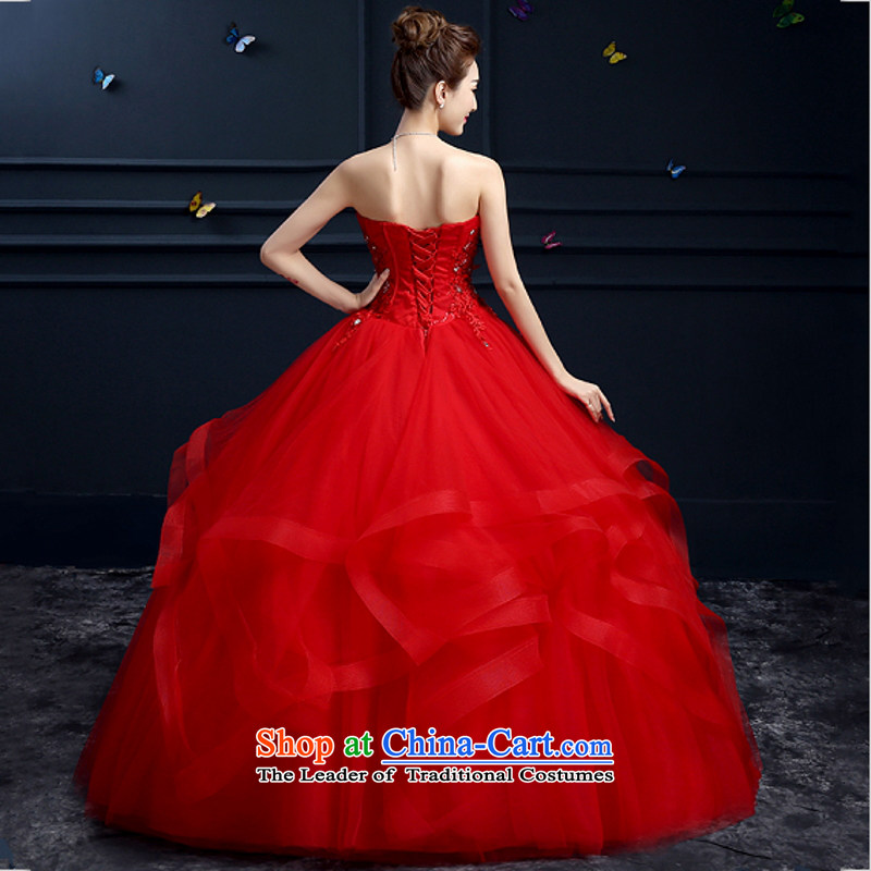Yong-yeon and wedding dresses new 2015 autumn and winter marriages and chest Korean align to bind with the large number of red XL, Yong-yeon and shopping on the Internet has been pressed.